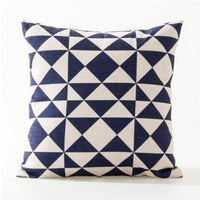HKM-560531 Nordic Geometry Cotton and Linen Pillowcase - 45x45cm Abstract Design