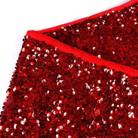 HKM-560595 Red Sequin Christmas Tree Skirt for Festive Holiday Decoration