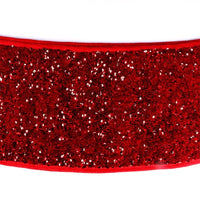 HKM-560595 Red Sequin Christmas Tree Skirt for Festive Holiday Decoration