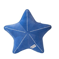 HKM-560595 Royal Blue and Orange Starfish Suede Soft Shell Pillow Cushion 40 cm