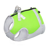 HKM-560659 Pet Cool Vest for Dogs – Ice Silk Casual Traction Clothing in Sky Blue, Orange, Fluorescent Green, Sizes S-XL