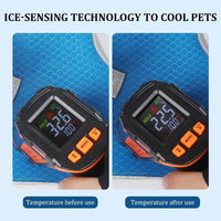 HKM-560659 Pet Cool Vest for Dogs – Ice Silk Casual Traction Clothing in Sky Blue, Orange, Fluorescent Green, Sizes S-XL