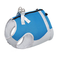 HKM-560659 Pet Cool Vest for Dogs – Ice Silk Casual Traction Clothing in Sky Blue, Orange, Fluorescent Green, Sizes S-XL