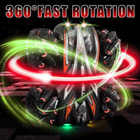 HKM-560723 Double-Sided 2.4G Remote Control Stunt Car with Lighting and Hand Gesture Sensing, 360-Degree Rotation, 4x4 RC Vehicle