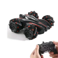 HKM-560723 Double-Sided 2.4G Remote Control Stunt Car with Lighting and Hand Gesture Sensing, 360-Degree Rotation, 4x4 RC Vehicle