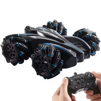 HKM-560723 Double-Sided 2.4G Remote Control Stunt Car with Lighting and Hand Gesture Sensing, 360-Degree Rotation, 4x4 RC Vehicle