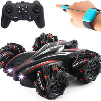HKM-560723 Double-Sided 2.4G Remote Control Stunt Car with Lighting and Hand Gesture Sensing, 360-Degree Rotation, 4x4 RC Vehicle