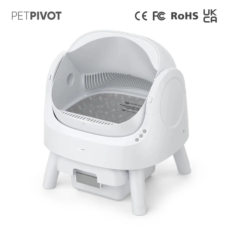 KTX-560915 Fully Automatic Cat Litter Box with Large Open Design for Effortless Cleaning