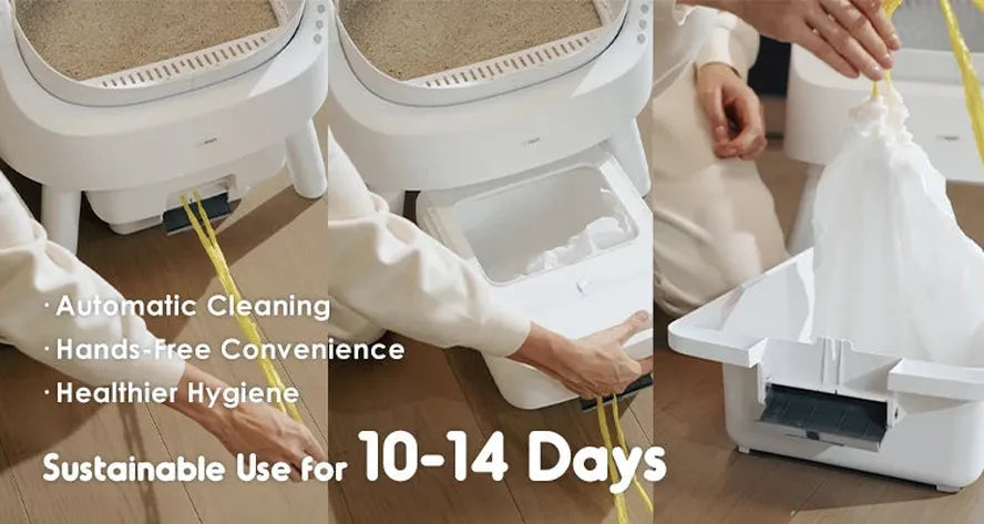 KTX-560915 Fully Automatic Cat Litter Box with Large Open Design for Effortless Cleaning