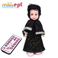HKM-561107 Intelligent Remote Control Walking Arabic Doll with Light and Music for Kids