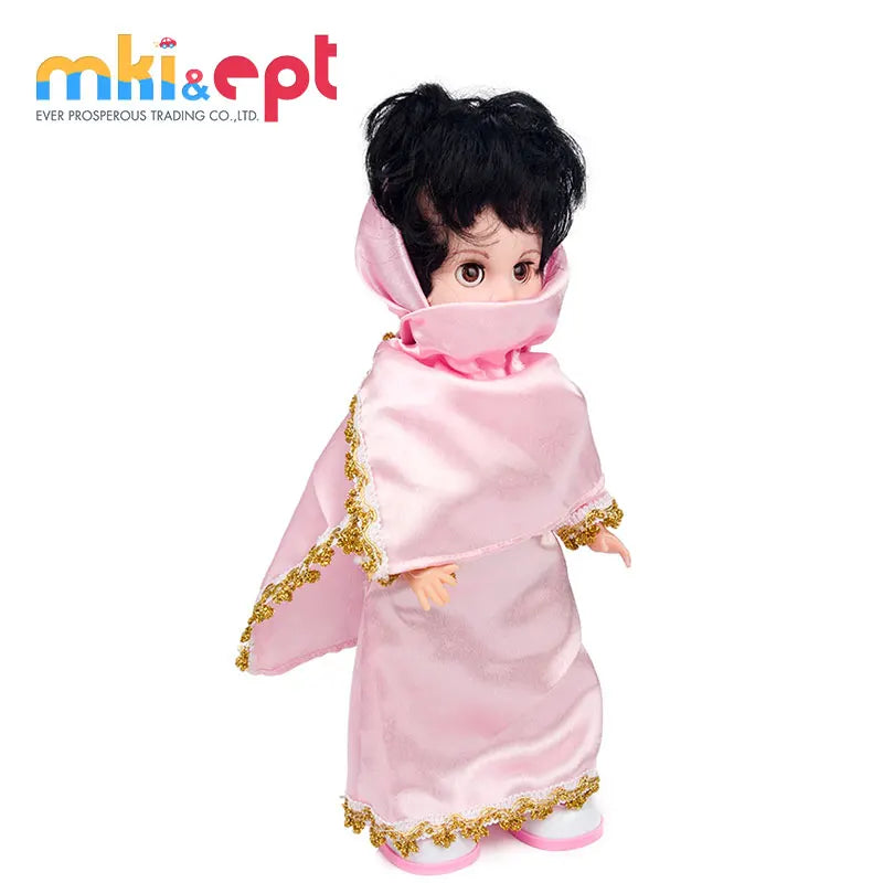 HKM-561107 Intelligent Remote Control Walking Arabic Doll with Light and Music for Kids