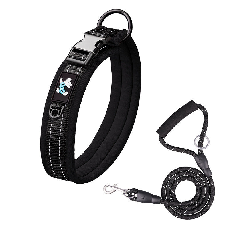 HKM-561171 Reflective Adjustable Pet Collar and Leash Set in Various Colors