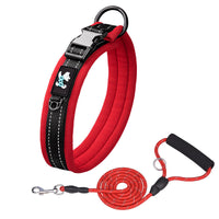 HKM-561171 Reflective Adjustable Pet Collar and Leash Set in Various Colors
