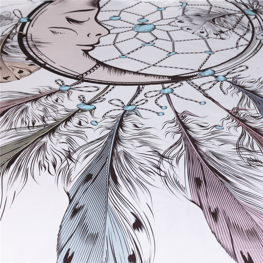 HKM-561299 Dream Catcher Four-Piece Quilt Set in Various Sizes with Coordinating Pillow Shams