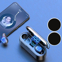 HKM-561363 Wireless 5.0 Binaural TWS Bluetooth Earbuds with Battery Display and Voice Control