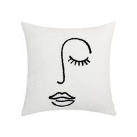HKM-561427 Nordic Style Solid Color Embroidered Pillowcase 45x45cm