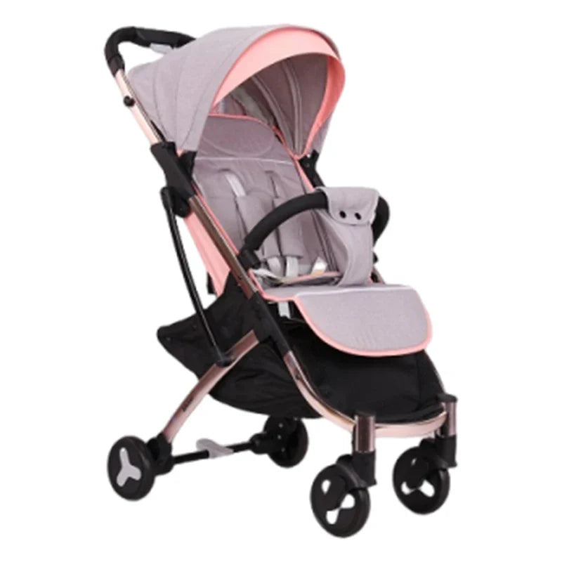 KTX-561491 Durable Baby Stroller with Aluminium Alloy Frame and PU Zipper Handle Cover for Extended Use