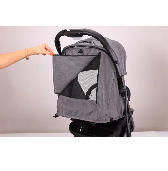 KTX-561491 Durable Baby Stroller with Aluminium Alloy Frame and PU Zipper Handle Cover for Extended Use