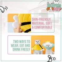 HKM-561491 Soft Bee-Shaped Cat Recovery Collar, Adjustable and Comfortable for Scratching and Licking Prevention