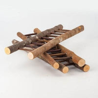 HKM-561747 Miniature Wooden Ladder for Christmas Tree Decor and Holiday Crafts
