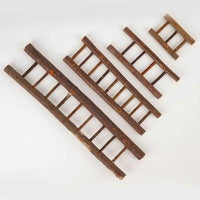HKM-561747 Miniature Wooden Ladder for Christmas Tree Decor and Holiday Crafts