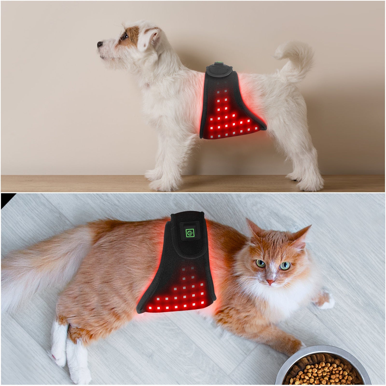 HKM-561811 Pet Therapy Infrared Red Light Belt for Home Use - USB Rechargeable Device