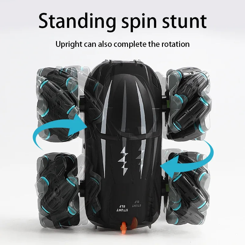 HKM-561875 2.4GHz Double Sided RC Stunt Car with 360° Rotation and Drifting – Remote Control Toy for Kids