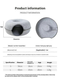 HKM-562003 Pet Bed Comfortable Round Cat Tunnel