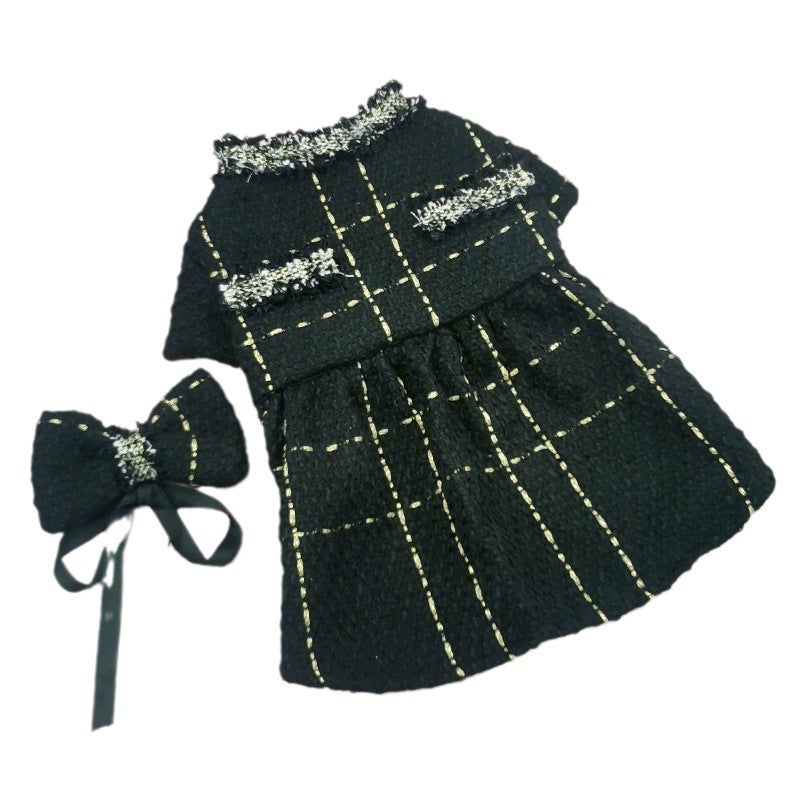 HKM-562067 Classic Style Matching Cat Hat, Coat & Skirt Set - White & Black Options