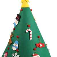 HKM-562067 Felt Christmas Tree Kit for Kids - DIY Holiday Decoration, 90cm