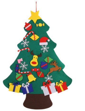 HKM-562067 Felt Christmas Tree Kit for Kids - DIY Holiday Decoration, 90cm