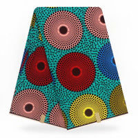 HKM-562131 African Batik Fabric - 6 Yards, 100% Polyester, 113 cm Wide