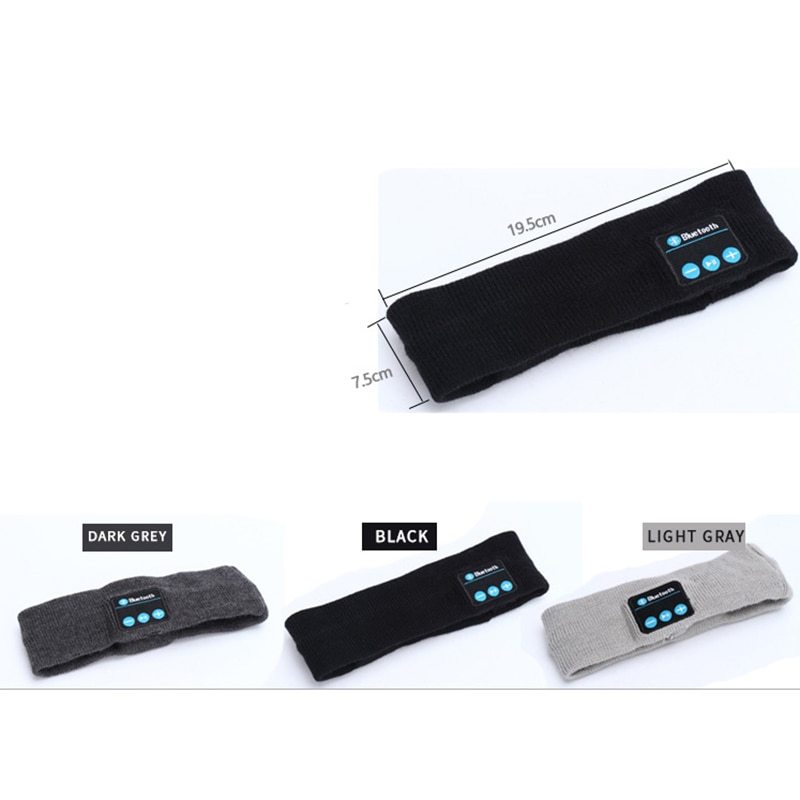 HKM-562131 Bluetooth Wireless Music Headband with Built-in Microphone and Rechargeable Battery