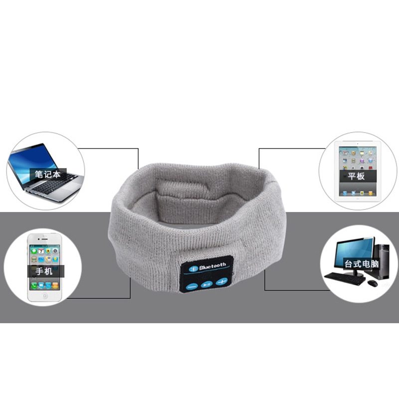 HKM-562131 Bluetooth Wireless Music Headband with Built-in Microphone and Rechargeable Battery