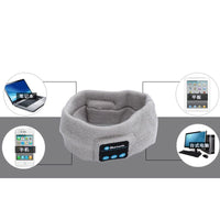 HKM-562131 Bluetooth Wireless Music Headband with Built-in Microphone and Rechargeable Battery