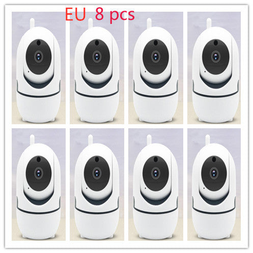 HKM-562323 1080P Auto Tracking Security Camera with Pan and Tilt, Two-Way Audio, Day and Night Vision
