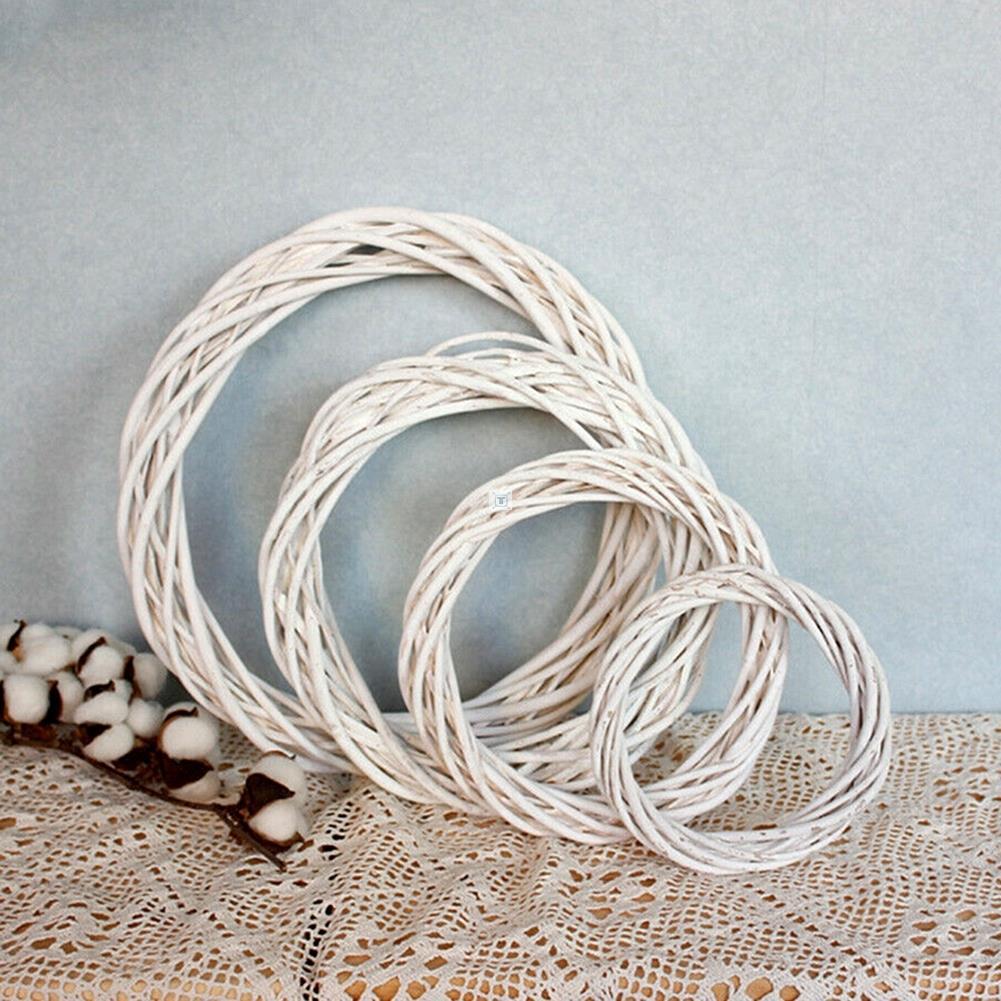 HKM-562387 Christmas Wicker Rattan Decoration Wreath Floral Garland - Available in 10cm, 20cm, 30cm