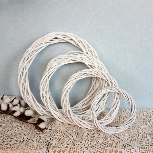 HKM-562387 Christmas Wicker Rattan Decoration Wreath Floral Garland - Available in 10cm, 20cm, 30cm