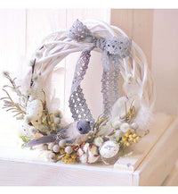 HKM-562387 Christmas Wicker Rattan Decoration Wreath Floral Garland - Available in 10cm, 20cm, 30cm