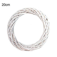HKM-562387 Christmas Wicker Rattan Decoration Wreath Floral Garland - Available in 10cm, 20cm, 30cm