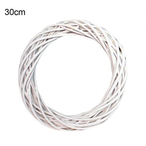 HKM-562387 Christmas Wicker Rattan Decoration Wreath Floral Garland - Available in 10cm, 20cm, 30cm