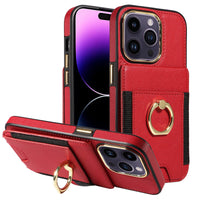 HKM-562707 Universal Leather Wallet Phone Case with Magnetic Closure and Stand Function for iPhone Models