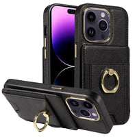 HKM-562707 Universal Leather Wallet Phone Case with Magnetic Closure and Stand Function for iPhone Models