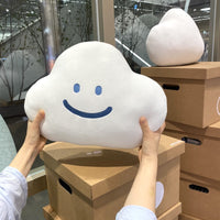 HKM-562771 Soft Cloud Pillow Cushion - White Plush Cushion in Fashion Casual Style, 40x33x15cm