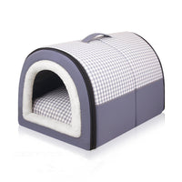 HKM-562899 Cozy Winter Thermal Semi-Enclosed Pet Bed for Dogs - Four Sizes Available
