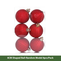 HKM-562899 Electroplated Plastic Christmas Ornament Ball Set - 12 Pack Each in Various Sizes and Finishes