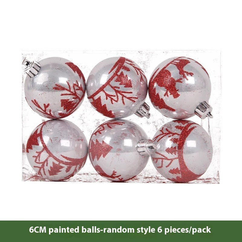 HKM-562899 Electroplated Plastic Christmas Ornament Ball Set - 12 Pack Each in Various Sizes and Finishes