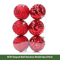 HKM-562899 Electroplated Plastic Christmas Ornament Ball Set - 12 Pack Each in Various Sizes and Finishes