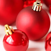 HKM-562899 Electroplated Plastic Christmas Ornament Ball Set - 12 Pack Each in Various Sizes and Finishes