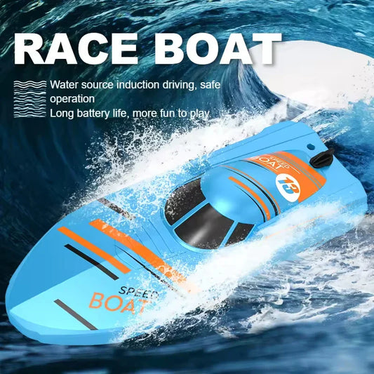 HKM-563027 2.4G Remote-Controlled Speedboat, Waterproof High-Speed Toy, Perfect for Outdoor Fun, Ages 5 and Up